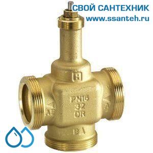 10210 Honeywell, V5833A2100 Клапан трехходовой регулирующий резьбовой, PN16, DN32, Kvs 16, 6.5мм, 2…120 °C