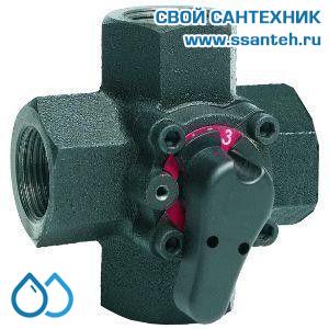 10277 Honeywell V5442A1030 Клапан четырехходовой поворотный муфтовый, PN6, DN20, Kvs 6.3, 2…110 °C