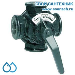 10304 Honeywell ZR15MA Клапан четырехходовой поворотный муфтовый, PN6, DN15, Kvs 4, 2…130 °C