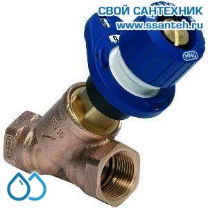 12540 Honeywell, V5010Y0032 Клапан запорно-балансировочный, 11/4", ВР, Kvs 21,0м3, синий