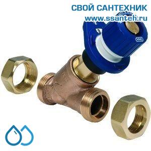 12545 Honeywell, V5010X0010 Клапан запорно-балансировочный, DN10, НР, Kvs 2,4м3, синий