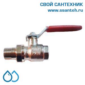 14701 HERZ, 1221125 Кран шаровой MODUL ВР-НР 1 1/2" длин ручка сталь амер PN16 ник