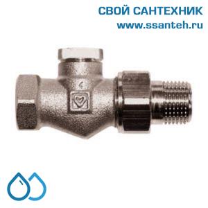 14863 HERZ 1372340 Клапан для отключения радиатора прямой, 3/8", Kvs 1,5 м3/час, PN 10 бар, 110°C