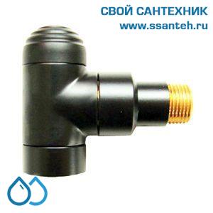 14878 HERZ, 1372644 Вентиль запорный "DE LUXE" угловой 1/2" белый