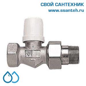 16028 HERZ 1682381 Клапан ручной радиаторный прямой, 1/2", Kvs 2,0 м3/час, PN 10 бар, 110°C, с точной предварительной настройкой.
