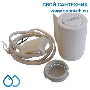 16152 HERZ 1771111 Термоэлекрический привод для зонного регулирования, М28х1,5, 2-pt, 110Н, 230В, 4,0мм, 3,5мин, NO