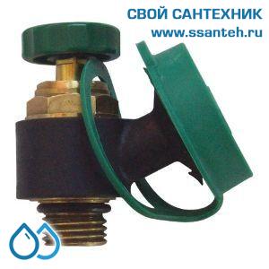 16633 HERZ, 2027600 Спускной вентиль со штуцером для шланга,водоснабжение, TW, 3/8" 