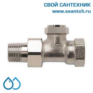 18029 Honeywell, V2410D0015 Клапан запорно-измерительный радиаторный прямой, 1/2", Kvs 0.2/0.9, Ру 10, 130С, с подключением расходомера