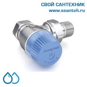 18891 Honeywell V2100EPI15 Клапан термостатический радиаторный угловой, 1/2", PN 10, 20-140 л/час, 130 С, dP=0,1...0,6бар, с регулятором перепада давления