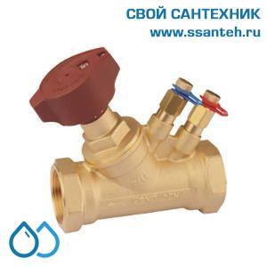 23705 SBV15HX Клапан запорно-балансировочный ручной, ВР, DN15, PN16, Kvs 3,4, с изм.нип. тип NB