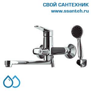 03345 BRAVAT F6111147C-LB(ECK 1931) Eco Смеситель для ванны и душа излив 300 мм с аксессуарами, хром