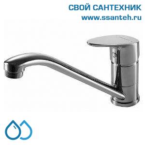 03358 BRAVAT F74898C-2(DR 0105) Drop Смеситель для кухни низкий с изливом 220 мм, хром